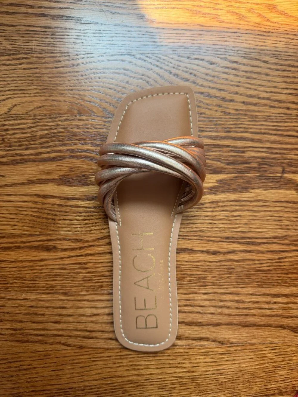 NEW IN BOX Beach by Matisse Gale Gold Slide Sandals 7M
